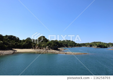 [長崎縣] 九十九島珍珠海洋度假村 從九十九島遊船「珍珠女王號」眺望 116258703