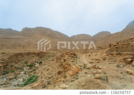 Rocky Desert Landscape in Northern Morocco. Rocky Desert Landscape in Northern Morocco. 116258757