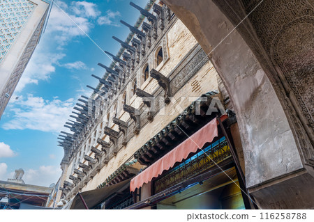 Ancient Hydraulic Clock at AKairaouineMosque, Fes. 116258788