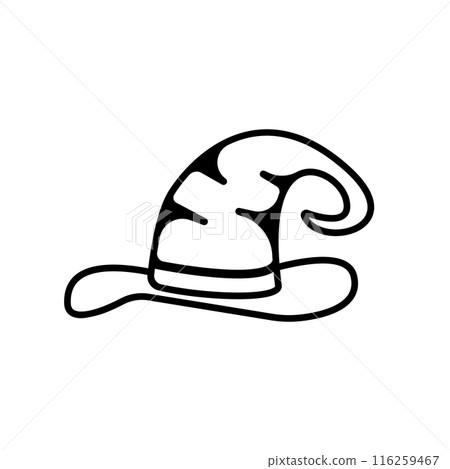 Wizard cap character logo 116259467