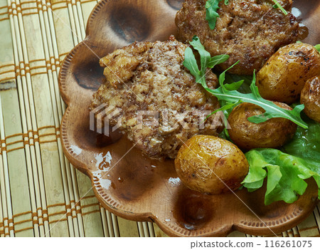 German Meat Patties 116261075