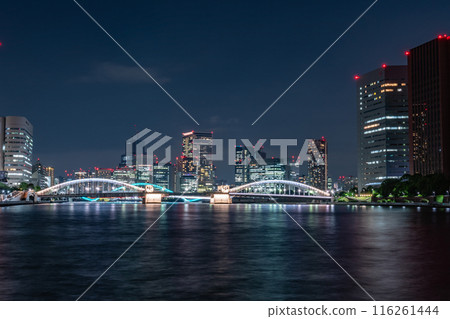 Katsuobashi bridge over the Sumida River Katsuobashi bridge over the Sumida River 116261444