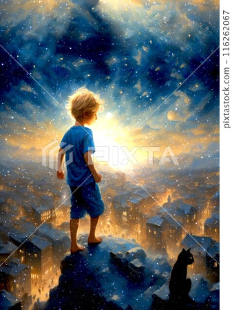 [Inoue Kantaro ★ Second Horizon] Boy/boy/horizon/black cat/magic/partner/light/family/fantasy 116262067