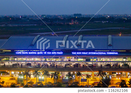 View Of Terminal 2 Of Tan Son Nhat International Airport At Night In Ho Chi Minh City, Vietnam. 116262106