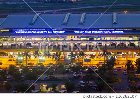 View Of Terminal 2 Of Tan Son Nhat International Airport At Night In Ho Chi Minh City, Vietnam. 116262107