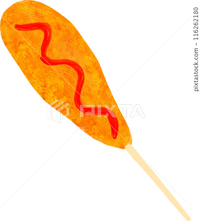 Illustration of corn dog Illustration of corn dog 116262180
