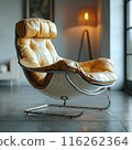 Vintage Leather Armchair in Modern Room 116262364
