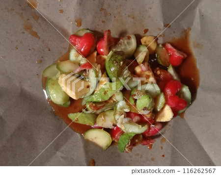 Rujak is Indonesian street food 116262567