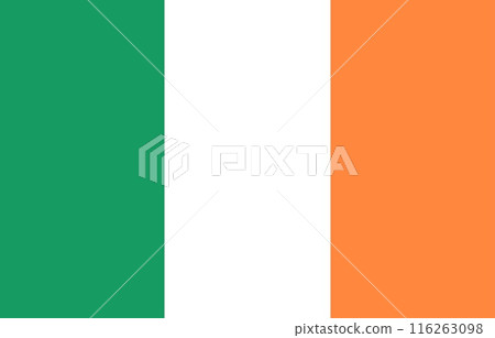 Ireland flag illustration vector design Ireland flag illustration vector design 116263098