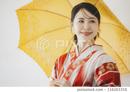 浴衣女人陽傘 116263358