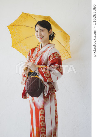 Yukata woman parasol Yukata woman parasol 116263360