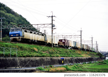 2006年在東海道本線運行的EF200-20貨櫃貨運列車 116263376