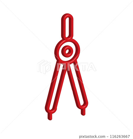 Illustration Vector graphic of drawing compass icon Illustration Vector graphic of drawing compass icon 116263667