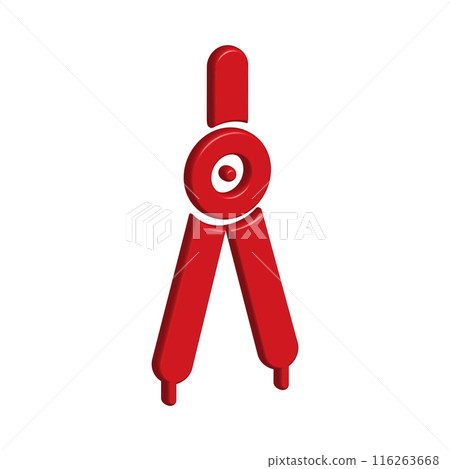 Illustration Vector graphic of drawing compass icon Illustration Vector graphic of drawing compass icon 116263668