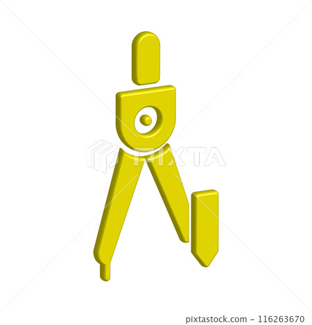 Illustration Vector graphic of drawing compass icon 116263670