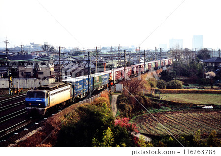 2006: EF200-1 container freight train running on the Tokaido Main Line 2006: EF200-1 container freight train running on the Tokaido Main Line 116263783