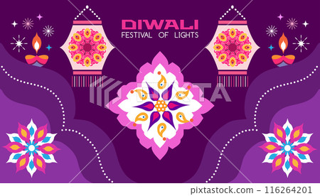 Diwali festival banner 2023 116264201