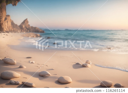 beach in the morning beach in the morning 116265114
