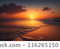 sunset at the beach 116265150