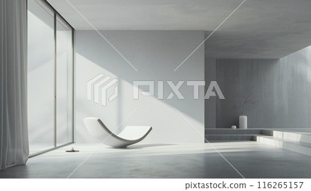 Aesthetic wave in a minimalist interior 116265157