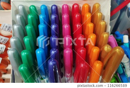 Vibrant colored pens in box for sale 116266589