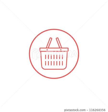 Vector Shopping Basket Logo Icon 116268356