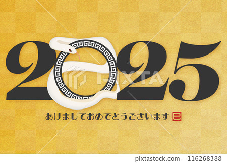 2025 Year of the Snake New Year's Card 116268388