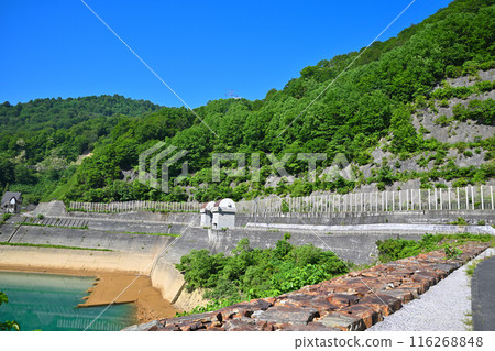 Futago Dam, Futago Dam Lake, Lakeside scenery, Yuzawa Town Futago Dam, Futago Dam Lake, Lakeside scenery, Yuzawa Town 116268848
