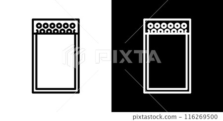 簡單的氣泡包裝信封線圖標 簡單的氣泡包裝信封線圖標 116269500