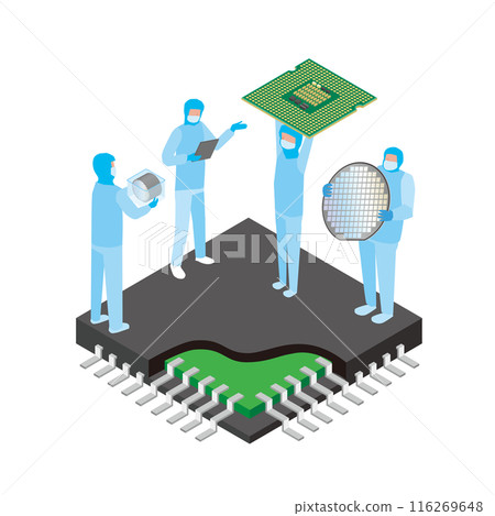Image illustration of semiconductor industry Image illustration of semiconductor industry 116269648