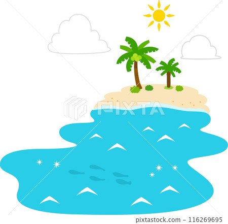 從海上看沙灘的景色 從海上看沙灘的景色 116269695