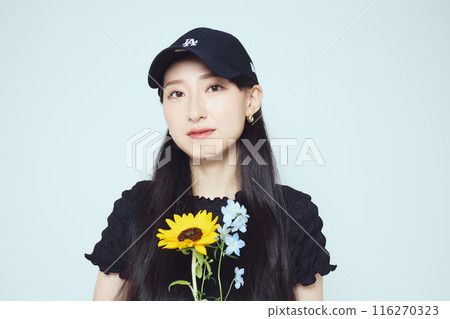 Summer portrait of female college student Summer portrait of female college student 116270323