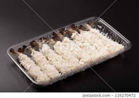 [Indonesia] Frozen Black Tiger Shrimp Fried 116270472