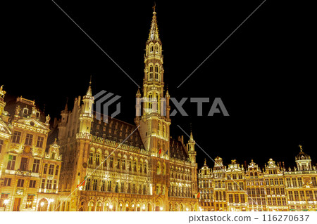 比利時布魯塞爾大廣場亮燈 116270637