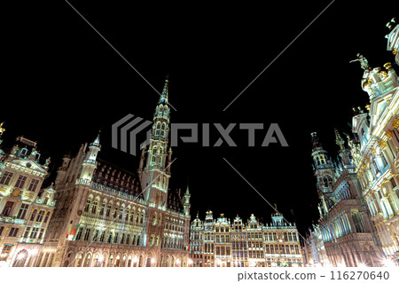 Belgium Brussels Grand Place illuminated 116270640