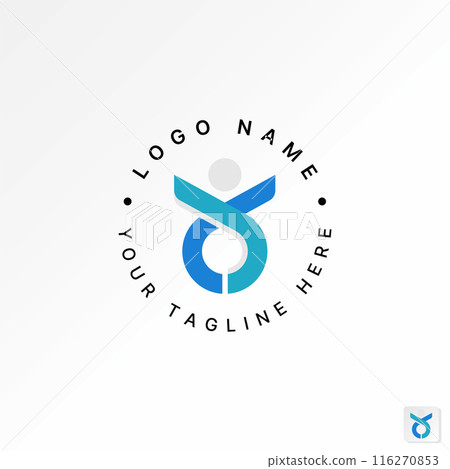 Logo design graphic concept creative premium vector stock unique Hiv Aids tape happy active lifestyle body risk Related health care medical protection 116270853