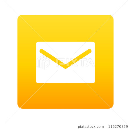 黃色漸層|郵件圖標 116270859