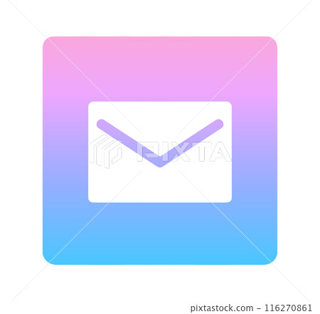 粉紅色和藍色漸變|郵件圖標 粉紅色和藍色漸變|郵件圖標 116270861