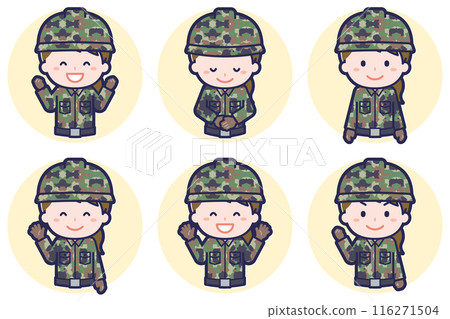 Female Self-Defense Forces Pose Set_02 Female Self-Defense Forces Pose Set_02 116271504