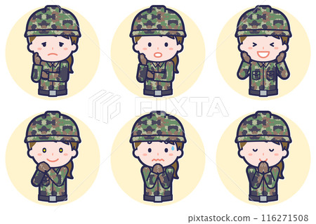 女性自衛隊姿勢套裝_04 女性自衛隊姿勢套裝_04 116271508