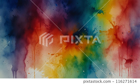 abstract colorful watercolor on paper texture abstract colorful watercolor on paper texture 116271614