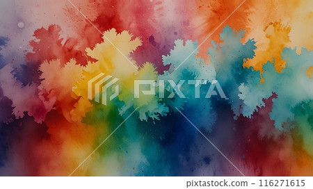 abstract colorful watercolor on paper texture abstract colorful watercolor on paper texture 116271615