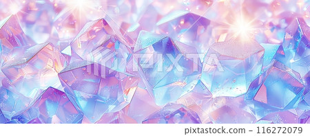 柔和的藍色和紫色寶石背景 116272079