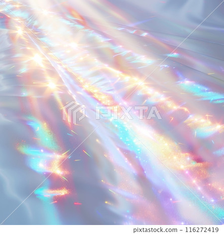 Rainbow colored lights and white background 116272419
