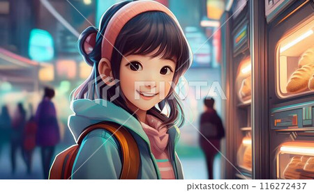 Vending machine and children 116272437