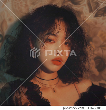 Illustration of an ennui woman 116273043