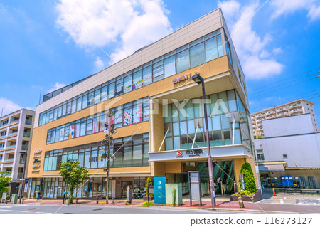 日本橫濱市景，俯瞰東急電鐵市尾站東口等=第4 116273127