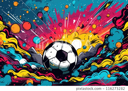soccer stadium football doodle art illustration background soccer stadium football doodle art illustration background 116273282