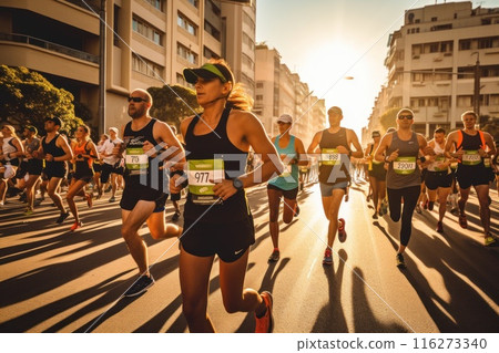 marathon poster design abstract background marathon poster design abstract background 116273340