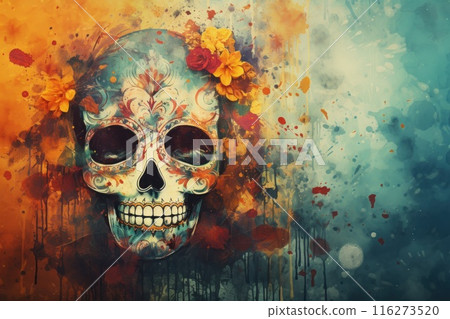 Photo of Day of the dead concept background Photo of Day of the dead concept background 116273520